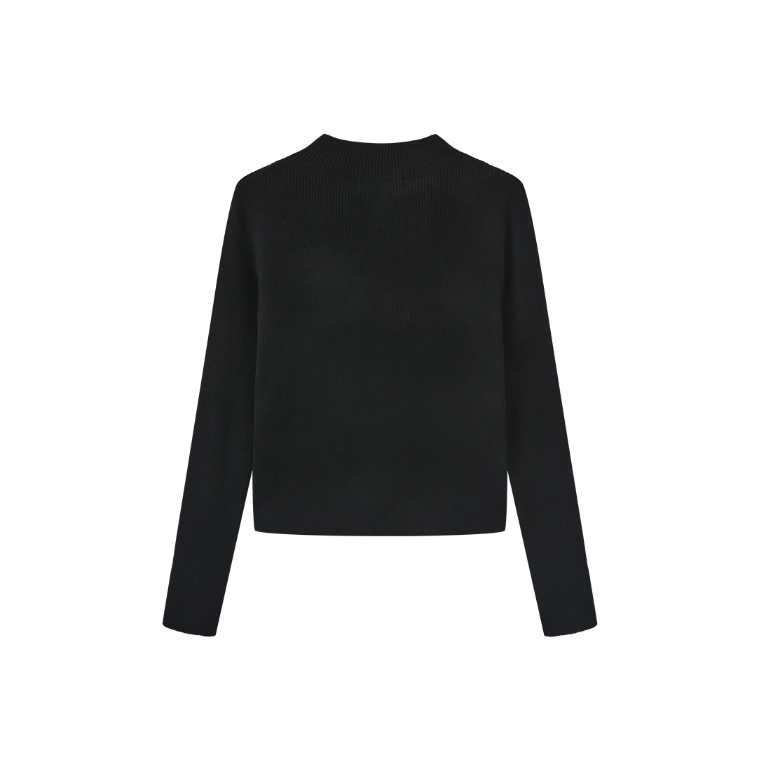 Ribbed Knit Crystle Top
