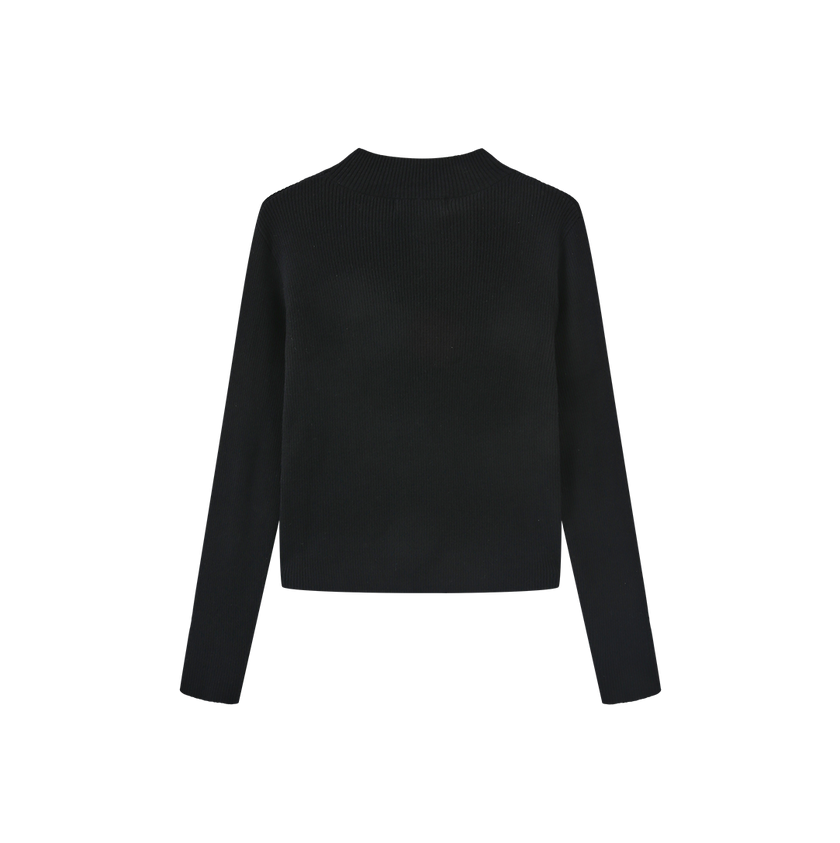 Ribbed Knit Crystle Top