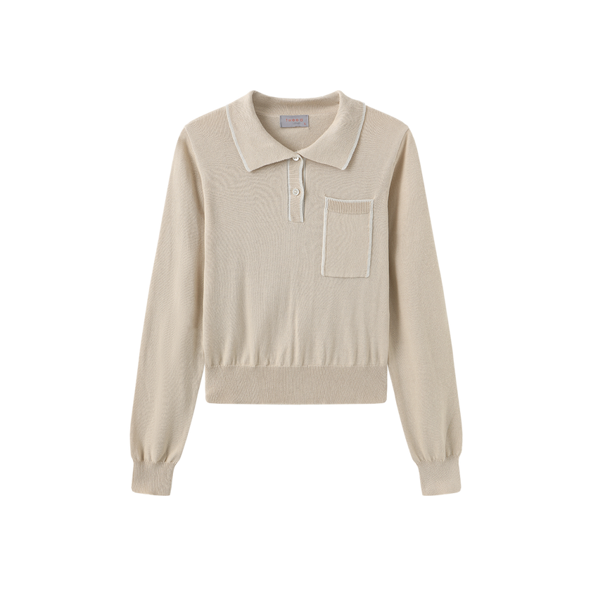 Piped Knit Polo