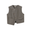 Asymmetrical Buttoned Vest