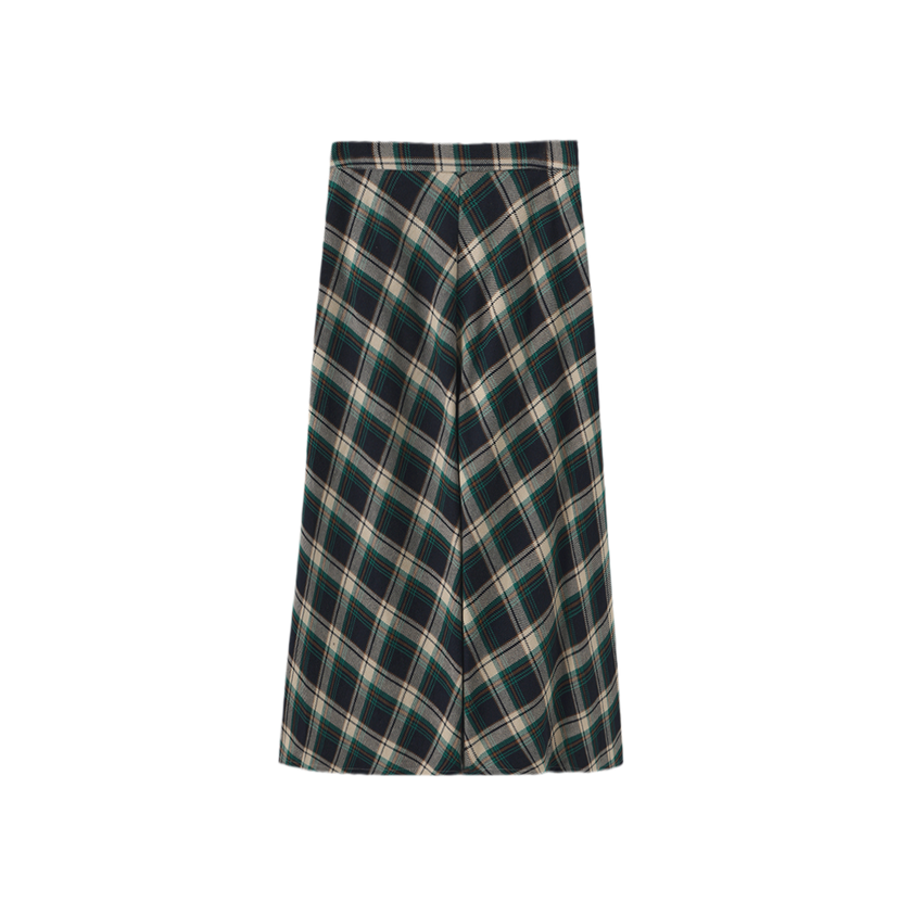 Plaid Aline Skirt