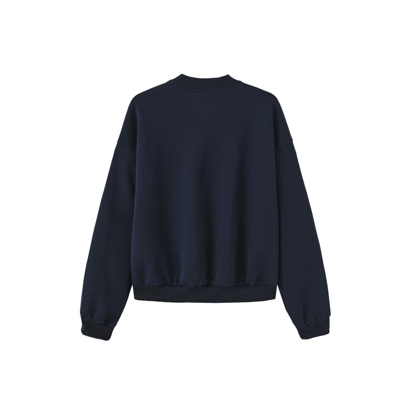 Bird Embroidered Detailed Sweatshirt