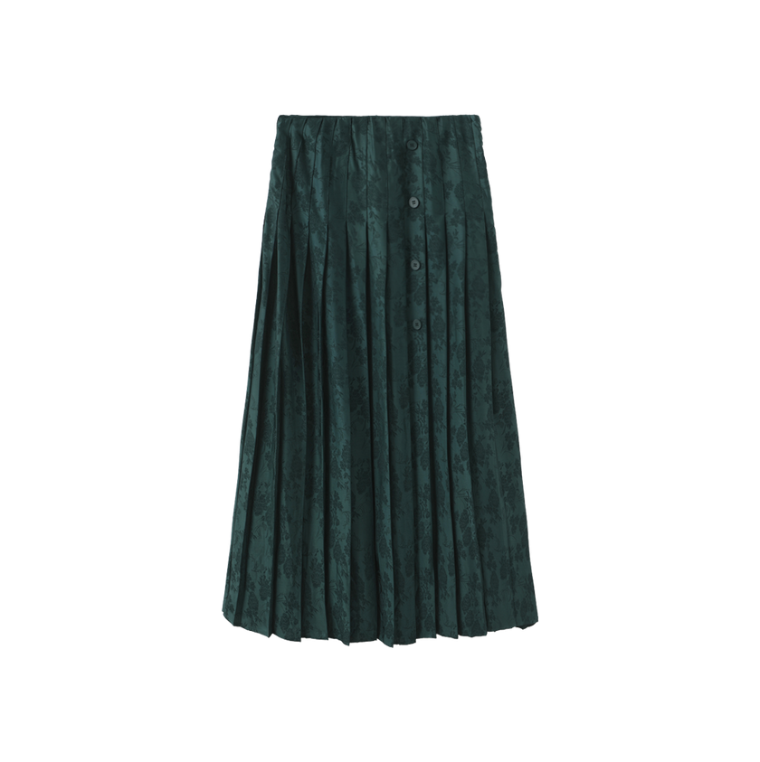 Marc Floral Pleated Skirt