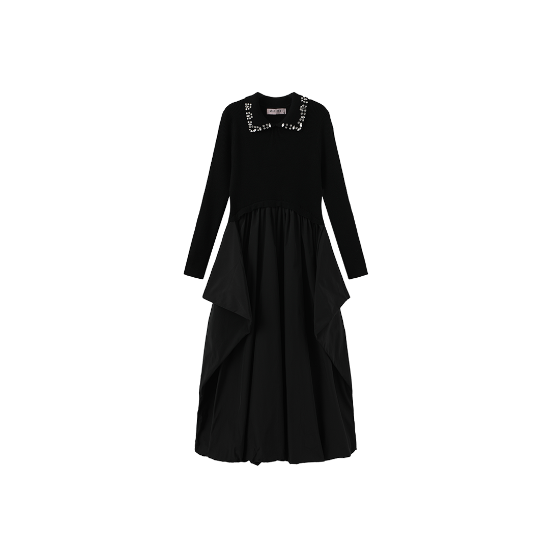Knit Collared Bubble Dress