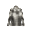 Argyle Print Turtleneck