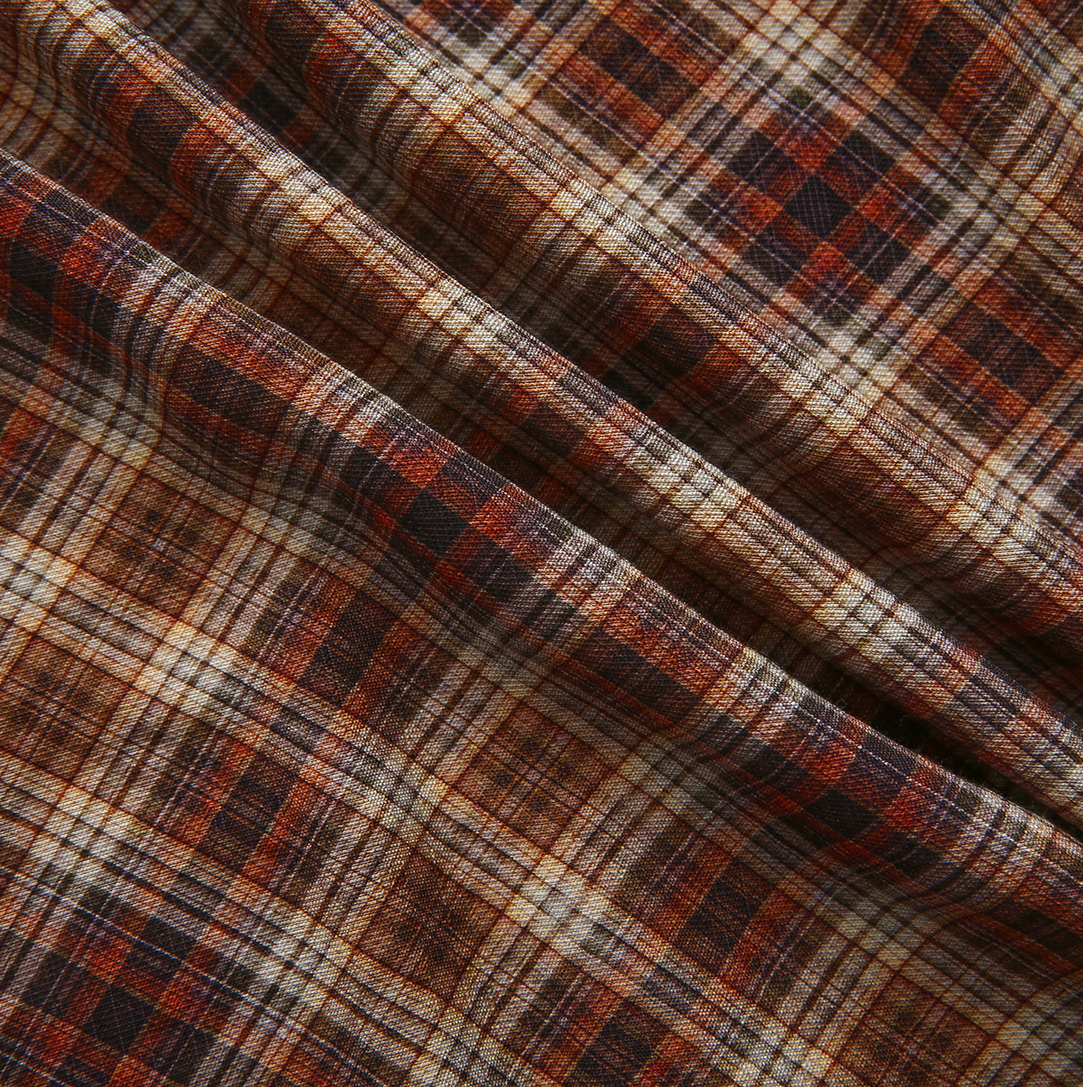 Kick Pleat Plaid Belted Skirt