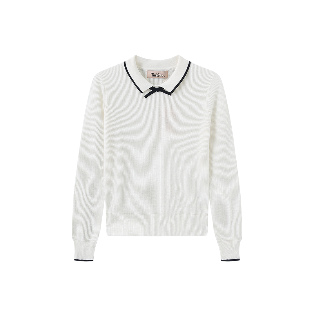 Piko Ribbed Knit Trim Sweater