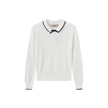 Piko Ribbed Knit Trim Sweater