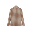 Argyle Print Turtleneck