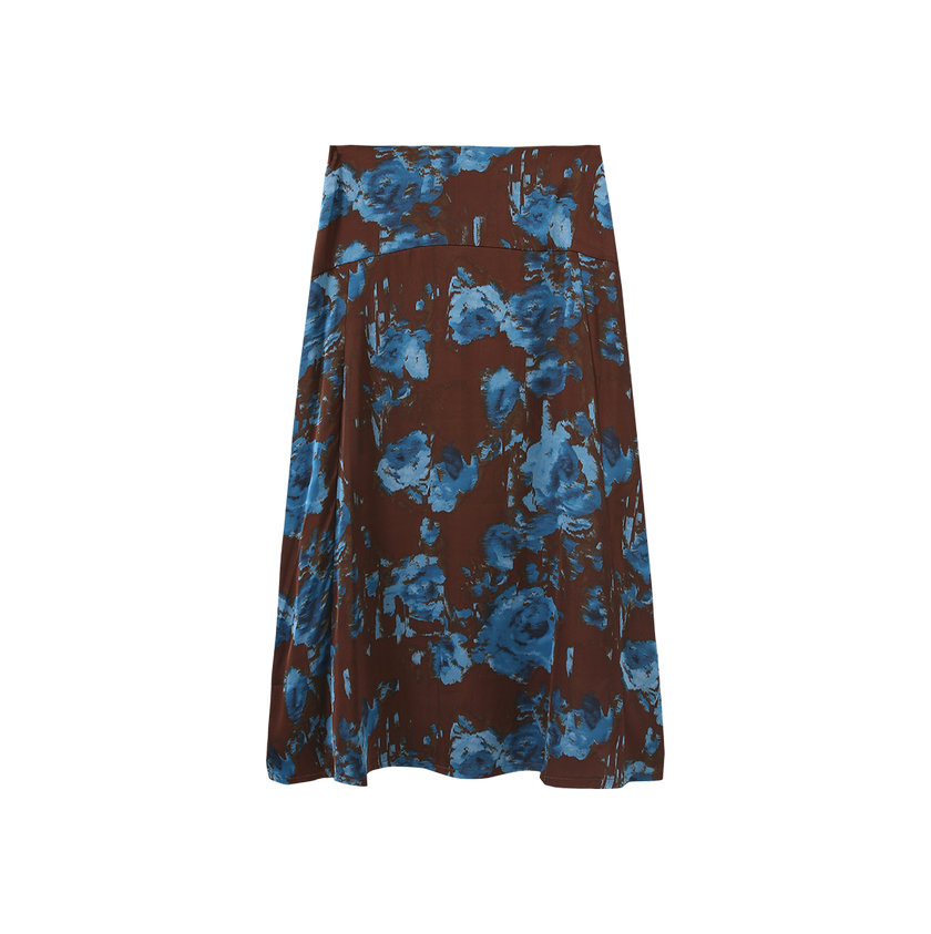 Colored Printed Skirt