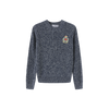 Marled Big Patch Knit Sweater
