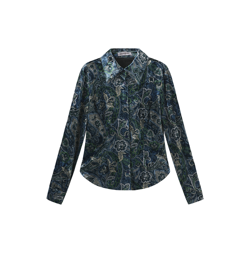 Lena Velvet Winter Blouse