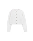 Mohair Flower Button Cardigan