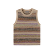 Stripe Mixed Knit Vest