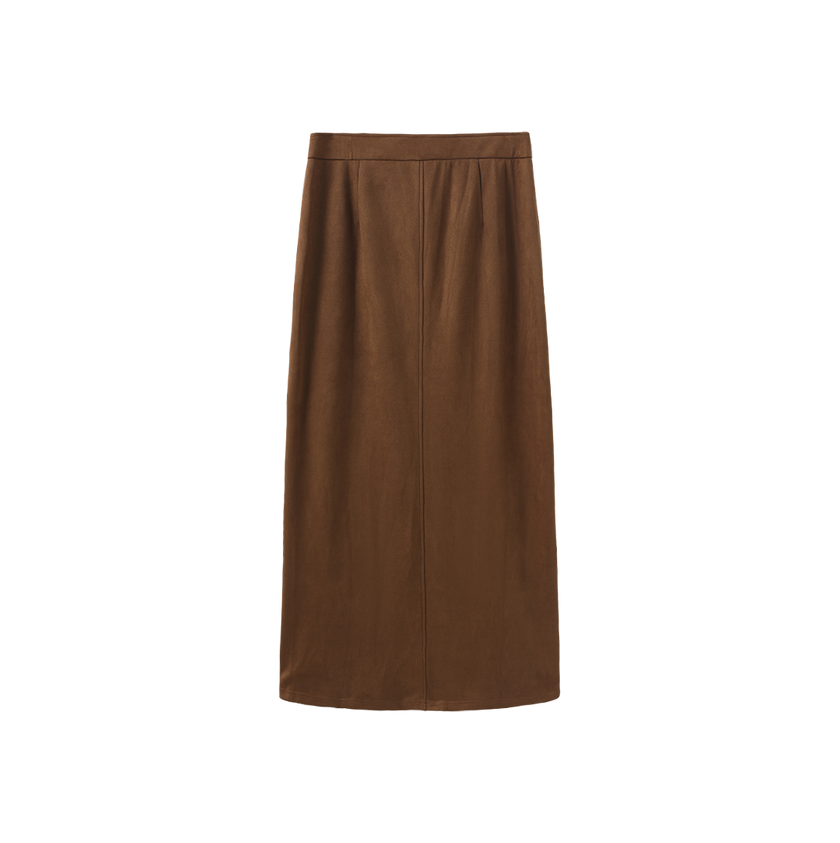 Wendy Suede Maxi Skirt