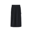 Miro Pinstripe Button Detail Aline Skirt