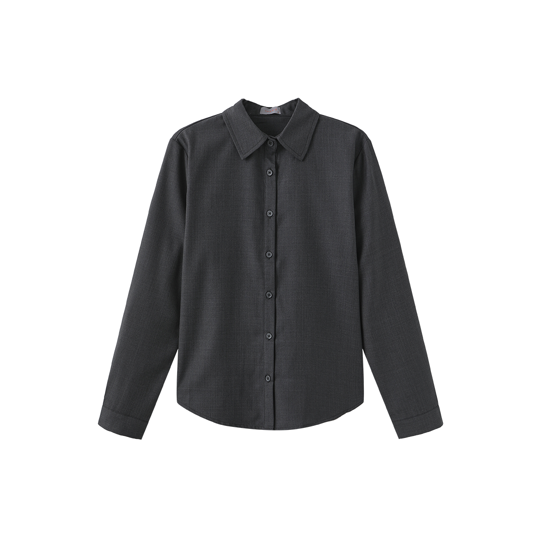 Poppy Thin Wool Solid Blouse