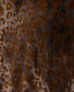 Lepord Velvet Print Mesh Turteleneck