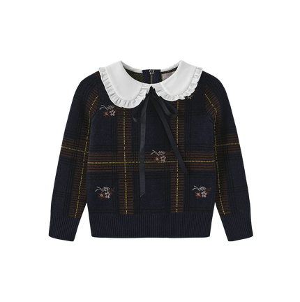 Lino Plaid Embroidered Set