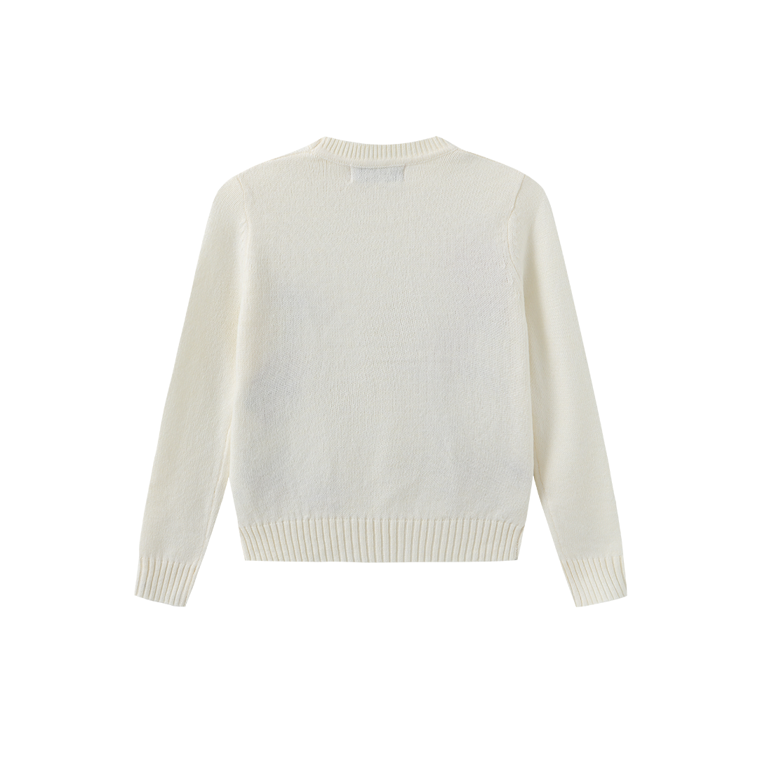 Elon Embroidered Flower Sweater