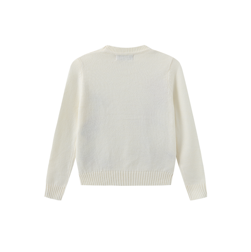 Elon Embroidered Flower Sweater