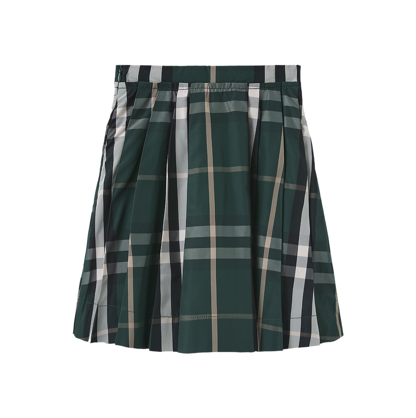 Breed Plaid Print Skirt