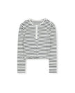 Ribbed Henley Tshirt