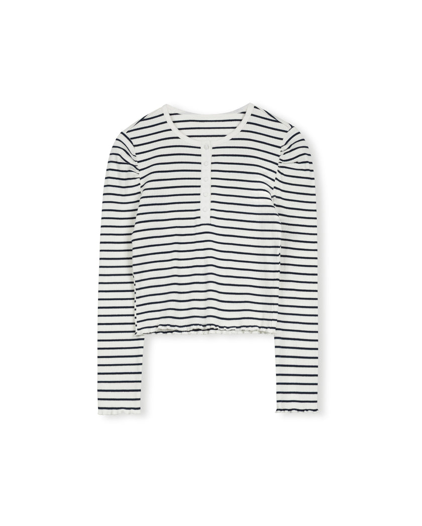 Ribbed Henley Tshirt