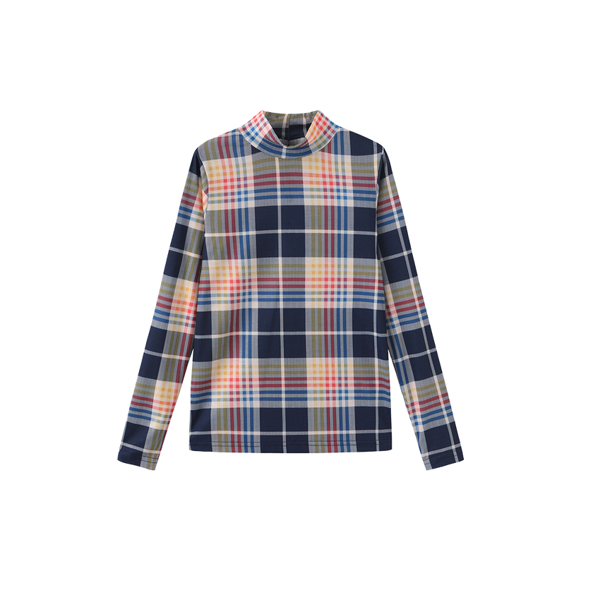 Printed Layering Mock Neck