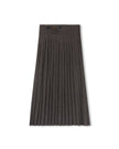 Buckle Detailed Pleated Maxi Skirt