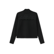 Flat Knit Lace Mock Neck Top