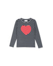Striped Heart T-shirt