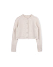 Mohair Flower Button Cardigan