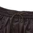 Burgundy Leather Drawstring Skirt