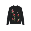 Floral Mock Knit Sweater