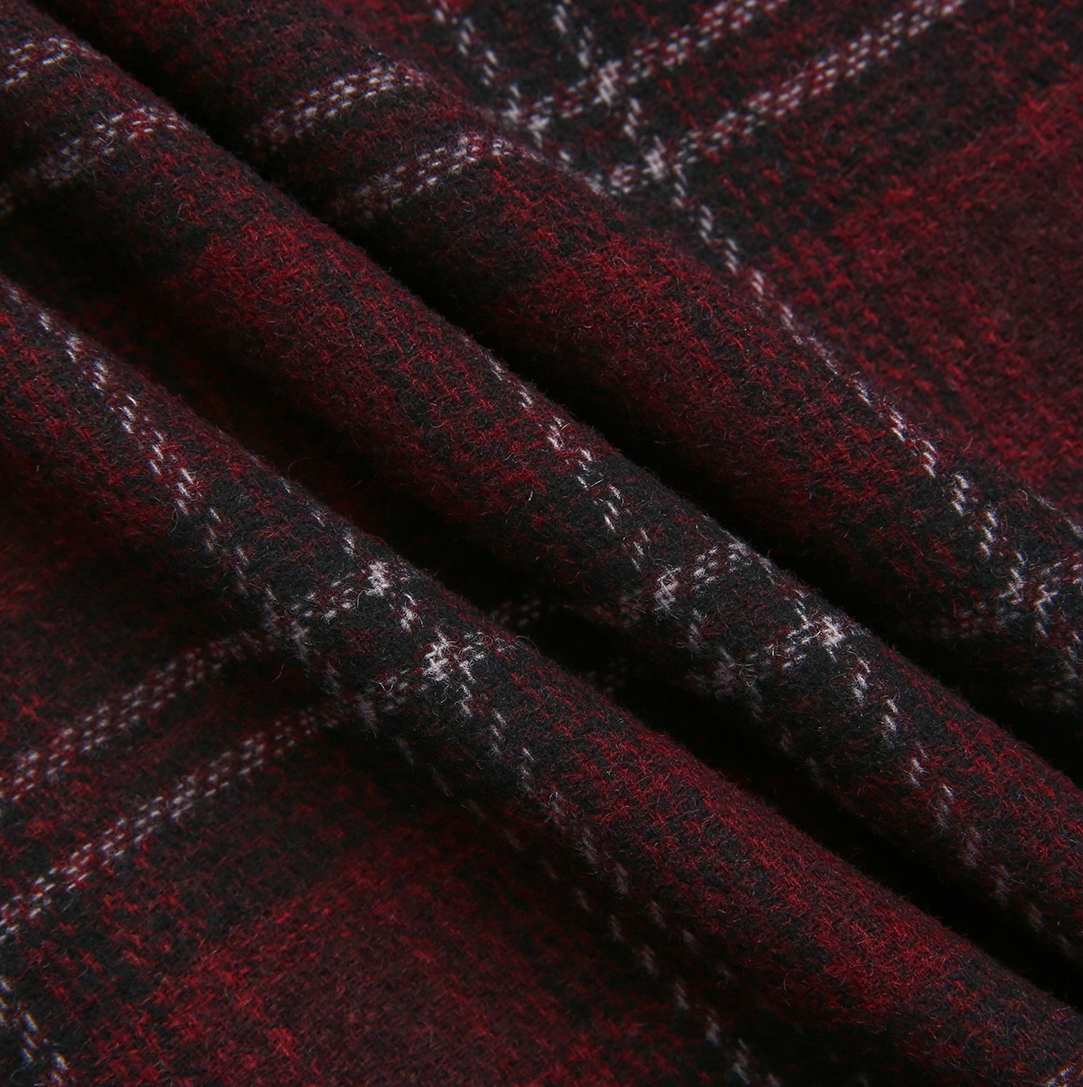 Kim Checkered Wool Skirt