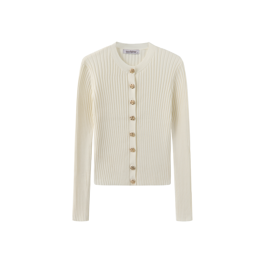 Wide Ribbed Knit Cardigan
