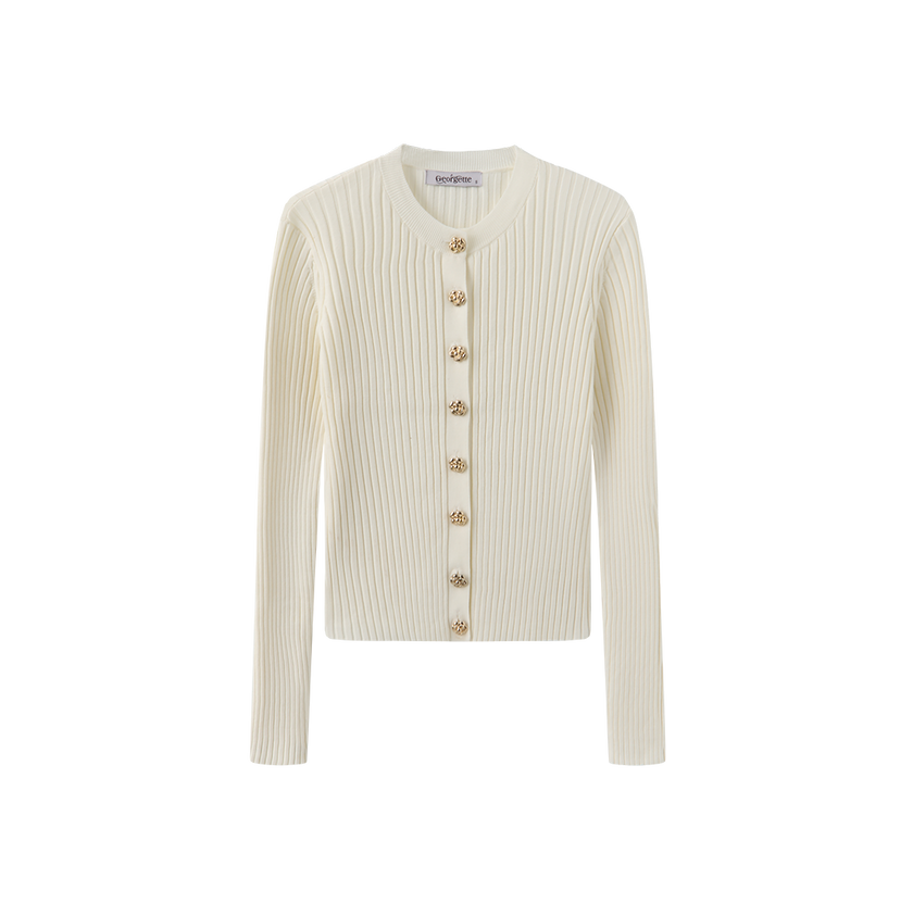 Wide Ribbed Knit Cardigan