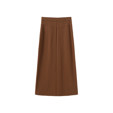 Ponti Side Zipper Maxi Skirt