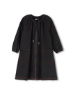 Sweatshirt Drawstring Neck Dress