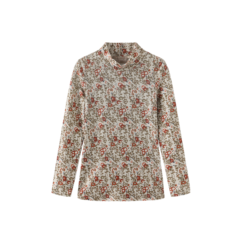 Rye Printed Mock Neck