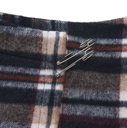 Zalli Wrap Safety Pin Skirt