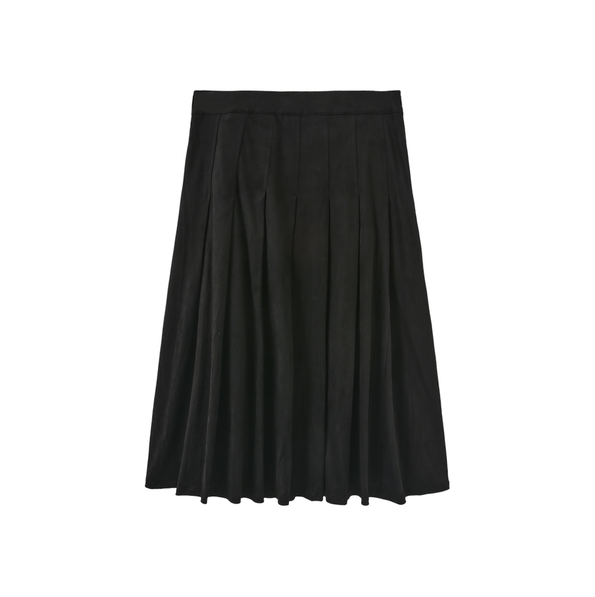 Jake Suede Pleated Skirt