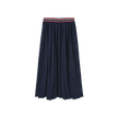 Sweatshirt Pleated Midi Skirt