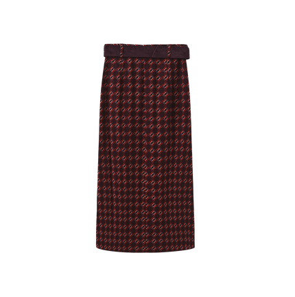 Glazer Belted Printed Skirt