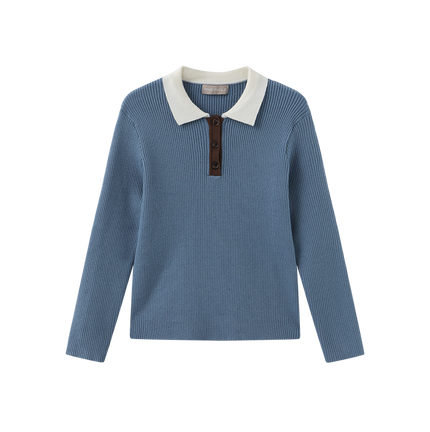 Palli Ribbed Collared Sweater