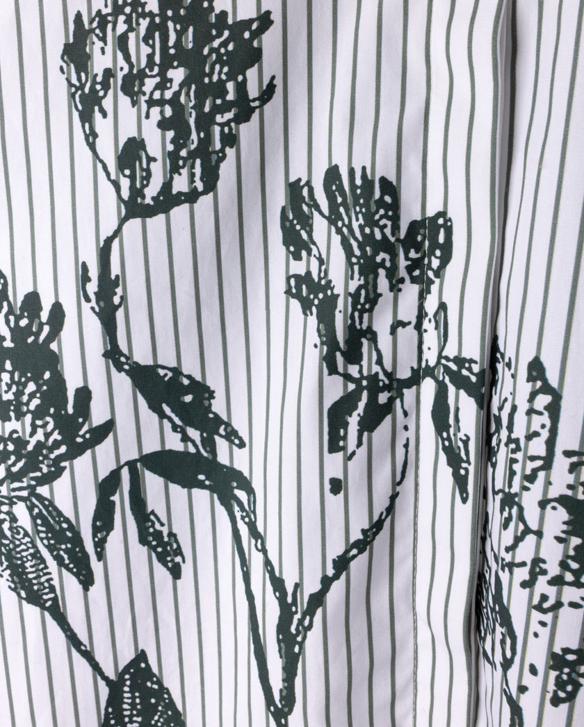 Flower And Stripe Shirt