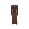 Tone On Tone Silk Knit Dress