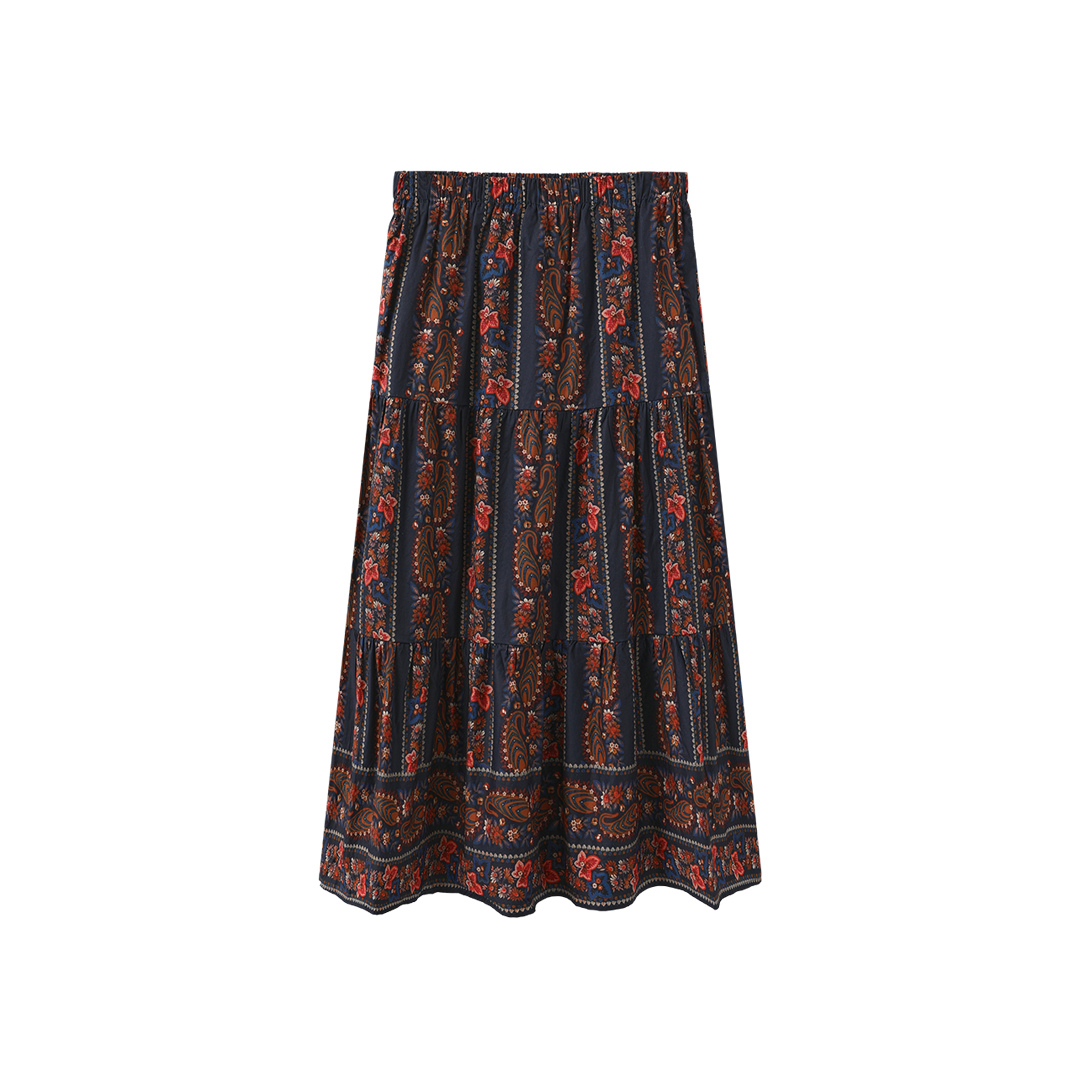 Suzie Printed Tiered Skirt