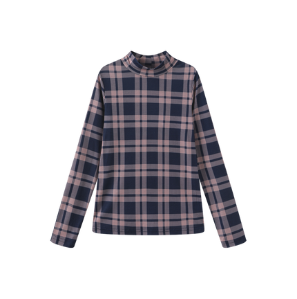 Printed Layering Mock Neck